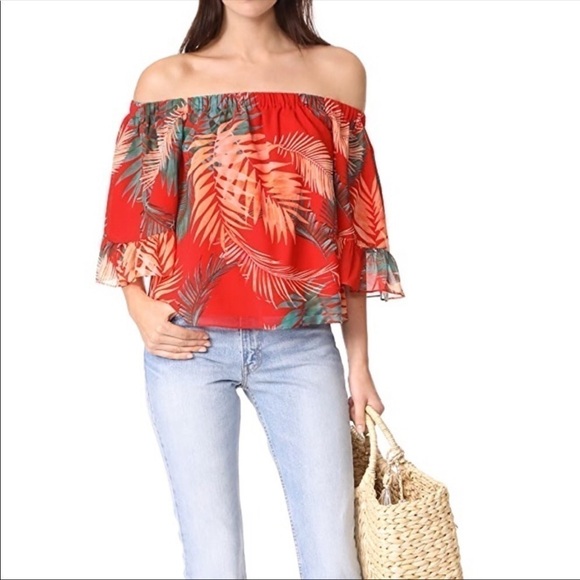 Rebecca Minkoff Tops - Rebecca Minkoff floral off the shoulder top size S
